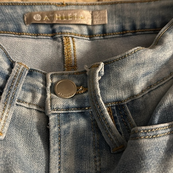 Athleta sculptex light wash stretch denim **Flaw* - Picture 5 of 9
